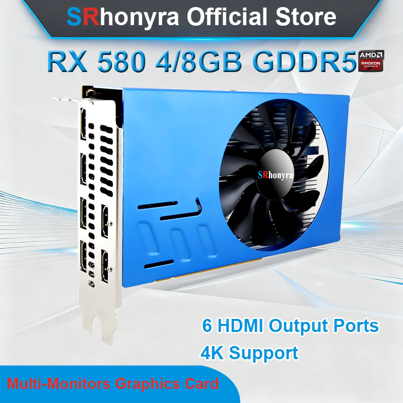 Rx 580 8Gb 2048Sp Gpu - Carte graphique SRhonyra AMD RX580 4/8