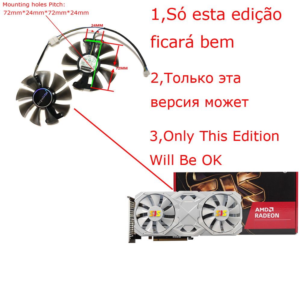 Ventilateur de cartes vidéo po - Rx 580 8Gb 2048Sp Gpu avis et prix