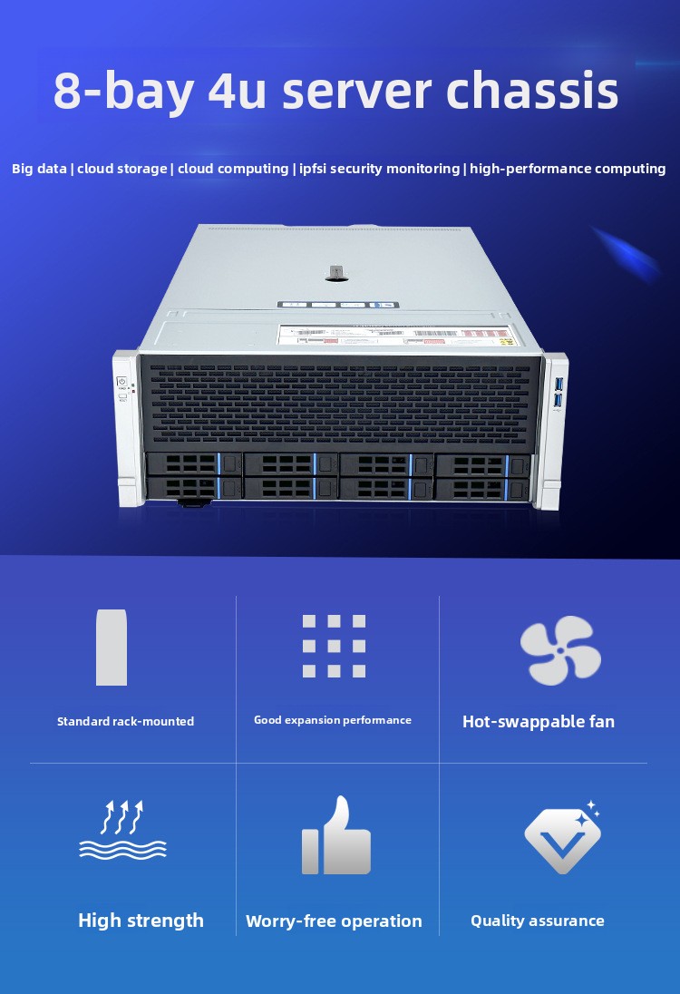 Châssis NAS pour serveur GPU d - 8 Gpu 4U Server Chassis avis et prix
