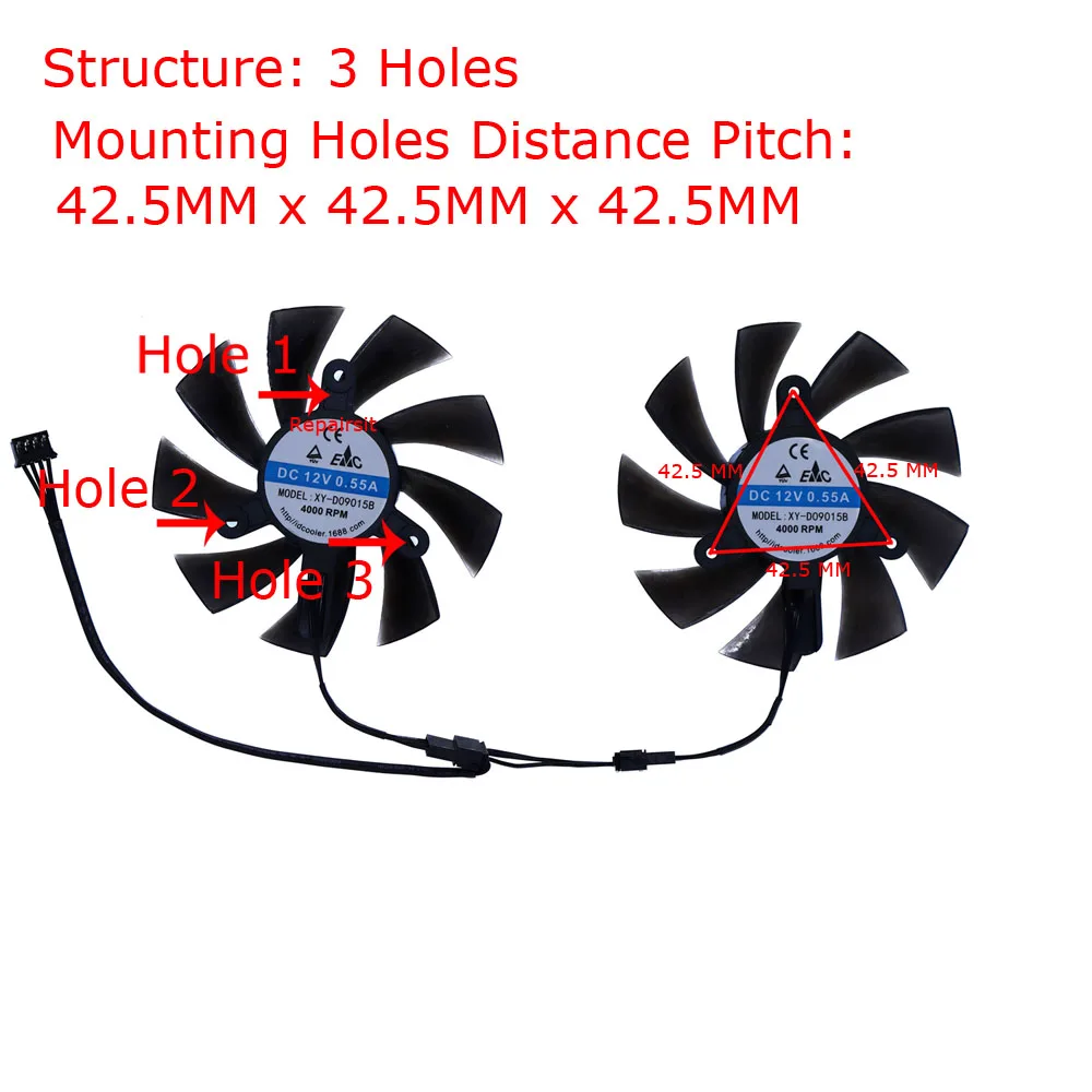 Ventilateur de carte vidéo, XY - Rx 580 8Gb 2048Sp Gpu avis et prix