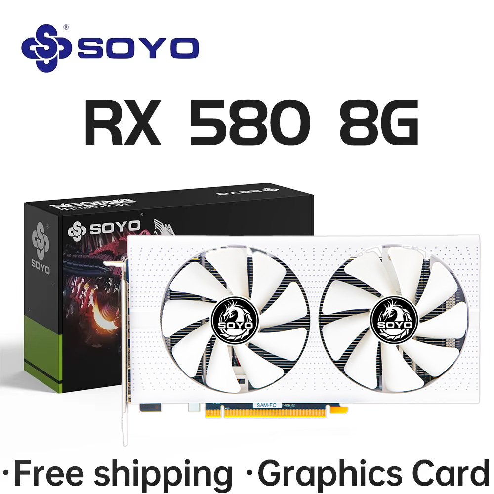 SOYO – carte graphique AMD Rad - Rx 580 8Gb 2048Sp Gpu avis et prix