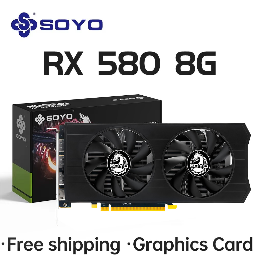 SOYO – carte graphique AMD Rad - Rx 580 8Gb 2048Sp Gpu avis et prix